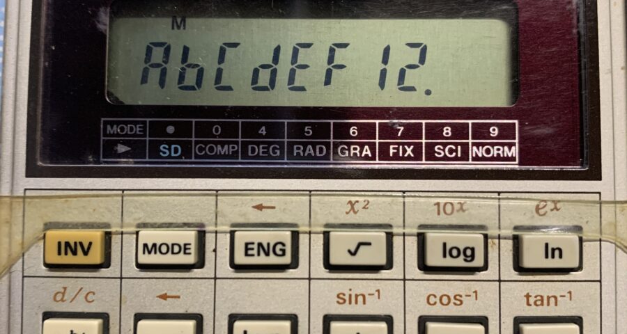 fx-911の16進数表示